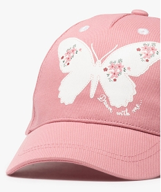 casquette bebe fille motif papillon rose accessoiresC077601_3