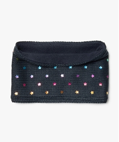 GEMO Écharpe snood bébé fille à étoiles irisées multicolores Bleu