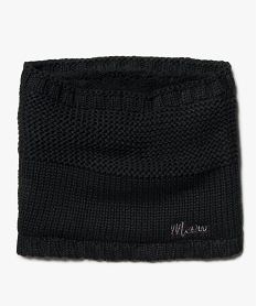 GEMO Echarpe fille forme snood doublée sherpa Noir