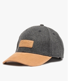 GEMO Casquette homme bicolore et bimatière Gris