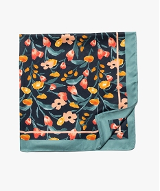 GEMO Foulard femme à motifs fleuris Imprimé