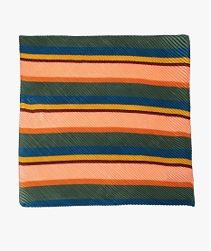 foulard femme multicolores en matiere gaufree multicoloreC083801_3
