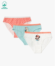 culotte fille motif minnie (lot de 3) - disney multicolore slips, shortiesC086301_1