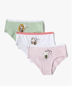 GEMO Shorties fille imprimés girly (lot de 3) Multicolore