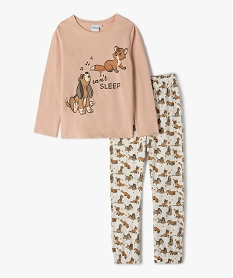 GEMO Pyjama fille avec motif Rox et Rouky - Disney Rose