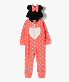GEMO Combinaison pyjama fille à pois avec capuche - Disney Imprimé