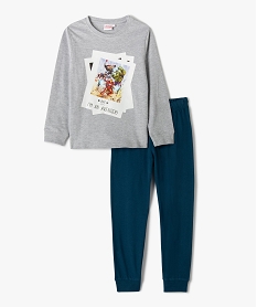 GEMO Pyjama garçon bicolore avec motif Avengers – Marvel Gris