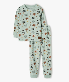 GEMO Pyjama garçon en velours motif animaux de la forêt Imprimé