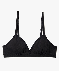 GEMO Soutien-gorge triangle à fines bretelles fille Noir
