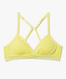 GEMO Soutien-gorge triangle spécial dos nageur fille Jaune
