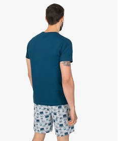 pyjashort homme avec message – les minions 2 bleuC102201_3
