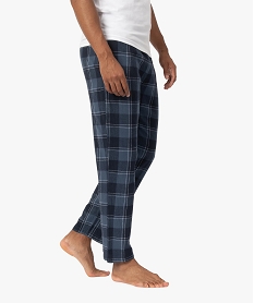 pantalon de pyjama homme a carreaux bleuC102401_1