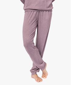 pantalon de pyjama en maille fine femme violetC106601_1