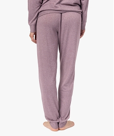 pantalon de pyjama en maille fine femme violetC106601_3