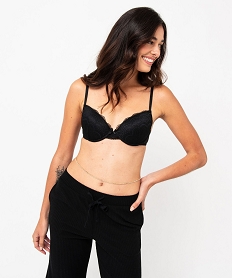 GEMO Soutien-gorge corbeille en dentelle à armatures Noir
