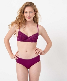 soutien-gorge forme corbeille en dentelle femme violet soutien gorge avec armaturesC115501_3