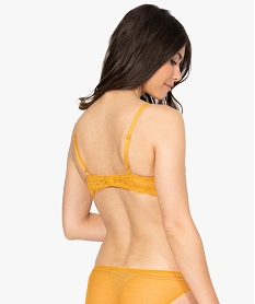 soutien-gorge forme corbeille en dentelle femme orange soutien gorge avec armaturesC116401_2