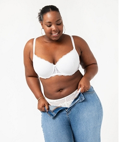 soutien-gorge grande taille a armatures et coques fines blanc sous-vetementsC117101_1