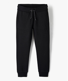 pantalon de jogging avec interieur molletonne garcon noirC118601_1