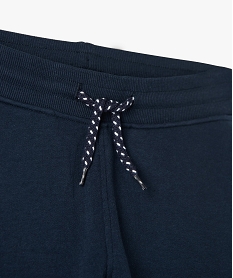 pantalon de jogging avec interieur molletonne garcon bleu pantalonsC118701_2