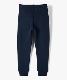 pantalon de jogging avec interieur molletonne garcon bleu pantalonsC118701_3