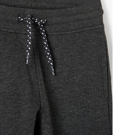 pantalon de jogging avec interieur molletonne garcon gris pantalonsC118801_2