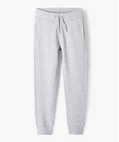 pantalon de jogging avec interieur molletonne garcon gris pantalonsC118901_1