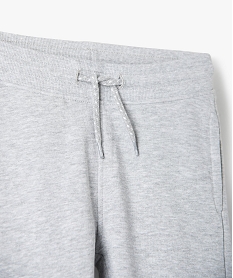 pantalon de jogging avec interieur molletonne garcon gris pantalonsC118901_2