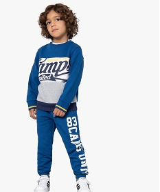 CHEMISE BLANC SWEAT BLEU