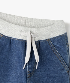 jean coupe regular avec ceinture en bord-cote garcon gris jeansC122401_3