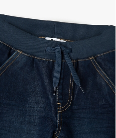 jean coupe regular avec ceinture en bord-cote garcon bleu jeansC122501_3