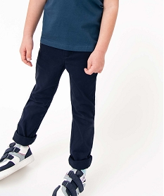 GEMO Pantalon chino en twill de coton garçon navy
