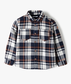 chemise garcon a carreaux avec doublure sherpa imprime chemisesC126601_2