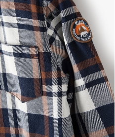 chemise garcon a carreaux avec doublure sherpa imprime chemisesC126601_3