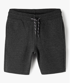 GEMO Bermuda en maille avec intérieur molletonné garçon Gris