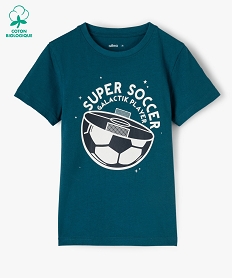 GEMO Tee-shirt garçon à manches courtes avec motif XL Bleu