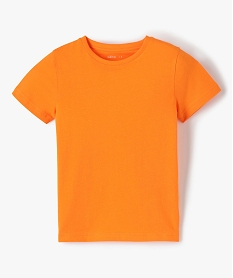 GEMO Tee-shirt à manches courtes en coton uni garçon 7447
