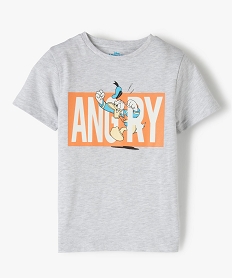 GEMO Tee-shirt garçon à manches courtes avec motif Donald - Disney Gris