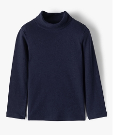 GEMO Tee-shirt à manches longues et col roulé garçon navy