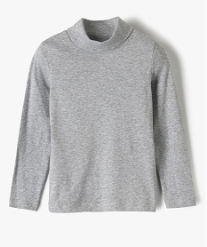 GEMO Tee-shirt à manches longues et col roulé garçon Gris