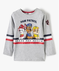 GEMO Tee-shirt garçon à manches longues imprimé - La PatPatrouille Gris