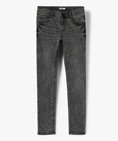 jean garcon coupe skinny avec taille ajustable noirC141501_2