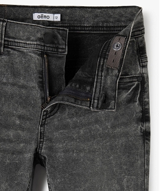 jean garcon coupe skinny avec taille ajustable noirC141501_3