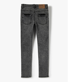 jean garcon coupe skinny avec taille ajustable noirC141501_4