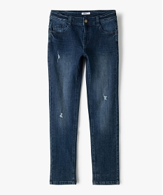 jean garcon coupe slim avec marques d’usure grisC141601_1