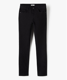 pantalon garcon coupe skinny en toile extensible noir pantalonsC141701_2