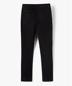 pantalon garcon coupe skinny en toile extensible noir pantalonsC141701_4