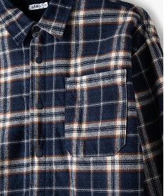chemise garcon a carreaux entierement doublee sherpa imprimeC143401_3