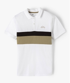 TEE-SHIRT IMPRIME POLO BLANC