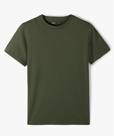 GEMO Tee-shirt à manches courtes uni garçon Vert